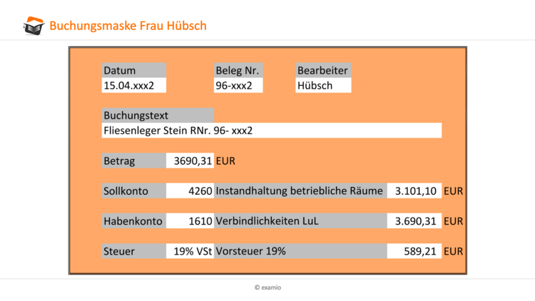 Buchungsmaske HÃƒÂ¼bsch